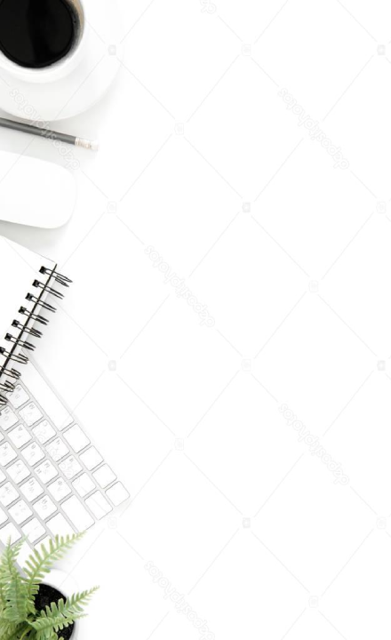 Minimalistic white background image for product display